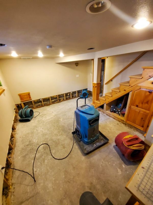 Basement Drying and Dehumidification